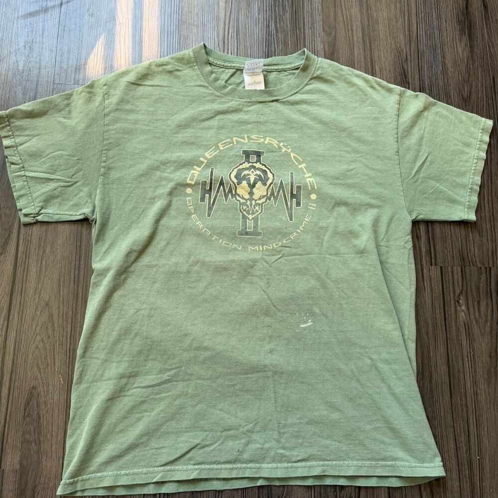 Vntg 90s Queensryche Operation Mindcrime Rock Revenge Redemption Band Metal Tee